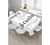 Прямоугольная скатерть JoyArty Лучшая бабушка из сатена tc_8855_120x145