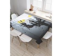 Прямоугольная скатерть JoyArty Кошачьи глаза из сатена tc_22083_120x145