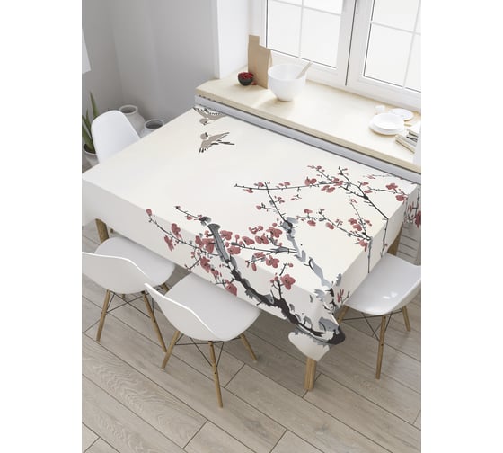 Прямоугольная скатерть JoyArty Любовь природы из сатена tc_9113_120x145 1