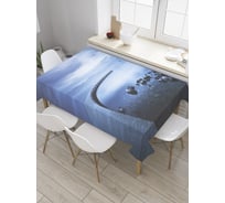 Прямоугольная скатерть JoyArty Лунный мост на море из сатена tc_9146_120x145