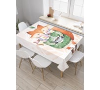 Прямоугольная скатерть JoyArty Любитель тепла из сатена tc_78050_120x145