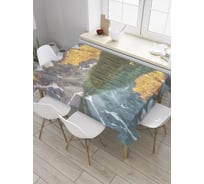 Прямоугольная скатерть JoyArty Ледниковое озеро Морейн из сатена tc_32779_120x145