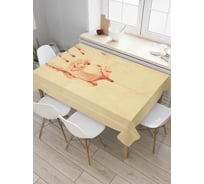 Прямоугольная скатерть JoyArty Кровавый отпечаток из сатена tc_6704_120x145