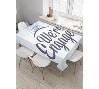 Прямоугольная скатерть JoyArty Обручены из сатена tc_34525_120x145