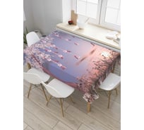 Прямоугольная скатерть JoyArty Лесные украшения из сатена tc_6960_120x145