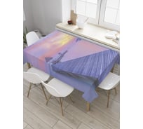 Прямоугольная скатерть JoyArty Пирс в закате из сатена tc_9153_120x145