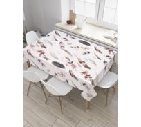 Прямоугольная скатерть JoyArty Племенной бохо из сатена tc_31631_120x145