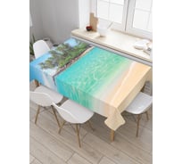 Прямоугольная скатерть JoyArty Остров свободы из сатена tc_2616_120x145