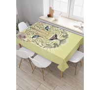 Прямоугольная скатерть JoyArty Облик гепарда из сатена tc_30475_120x145