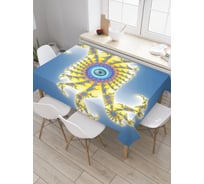 Прямоугольная скатерть JoyArty Космический глаз из сатена tc_21575_120x145