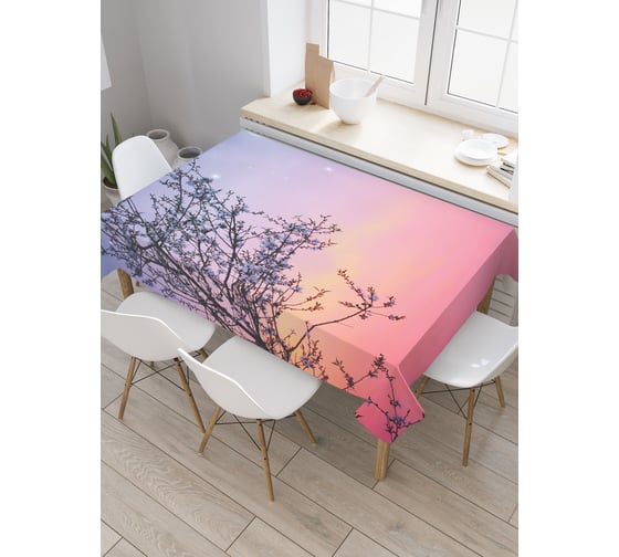 Прямоугольная скатерть JoyArty Луна в закате из сатена tc_38833_120x145