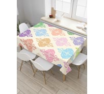Прямоугольная скатерть JoyArty Красочные фонарики из сатена tc_5921_120x145