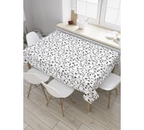 Прямоугольная скатерть JoyArty Нежность завитков из сатена tc_31587_120x145
