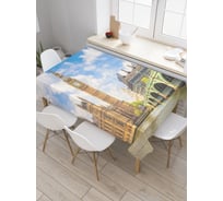 Прямоугольная скатерть JoyArty Осенний лондон из сатена tc_9420_120x145