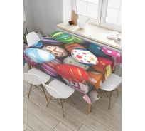Прямоугольная скатерть JoyArty Пасхальные яйца из сатена tc_6932_120x145