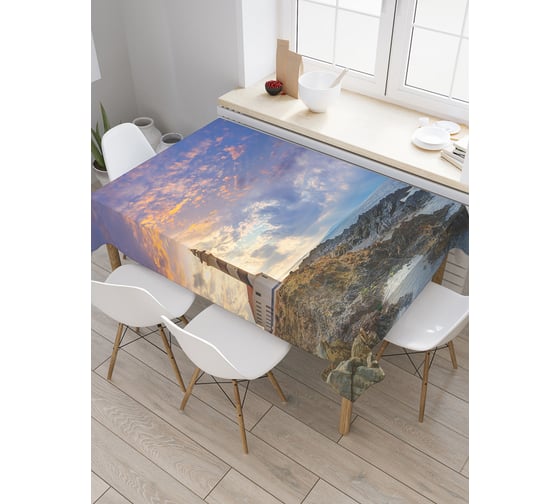 Прямоугольная скатерть JoyArty Маяк близко из сатена tc_12362_120x145 1