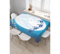 Прямоугольная скатерть JoyArty Новогодняя сказка из сатена tc_21474_120x145