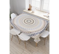 Прямоугольная скатерть JoyArty Круговая бесконечность из сатена tc_21191_120x145