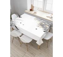 Прямоугольная скатерть JoyArty Лесные бабочки из сатена tc_6949_120x145