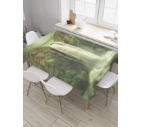 Прямоугольная скатерть JoyArty Ночной водопад из сатена tc_32696_120x145