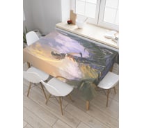 Прямоугольная скатерть JoyArty Невероятная поездка из сатена tc_23002_120x145