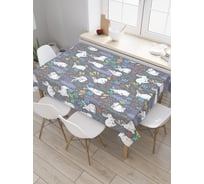 Прямоугольная скатерть JoyArty Крольчата из сатена tc_54018_120x145