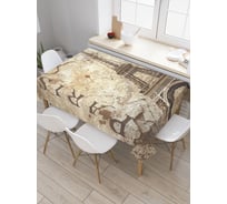 Прямоугольная скатерть JoyArty Парижские тайны из сатена tc_2723_120x145