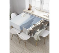 Прямоугольная скатерть JoyArty Комфортный обзор из сатена tc_34878_120x145