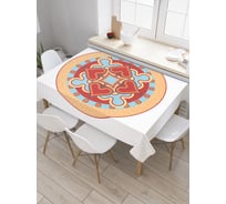 Прямоугольная скатерть JoyArty Красочный азарт из сатена tc_21225_120x145