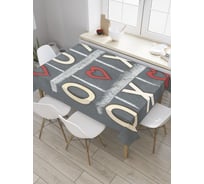 Прямоугольная скатерть JoyArty Любовная игра из сатена tc_36438_120x145