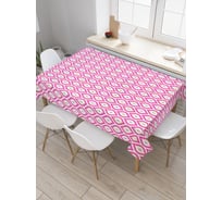 Прямоугольная скатерть JoyArty Лепестковые ромбы из сатена tc_31745_120x145