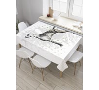 Прямоугольная скатерть JoyArty Охотничья собака из сатена tc_35769_120x145