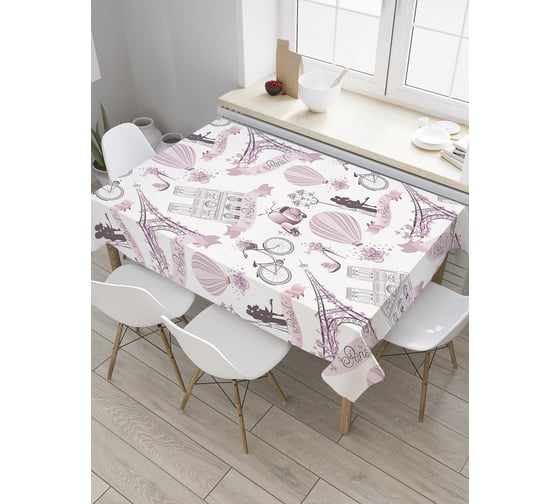 Прямоугольная скатерть JoyArty Парижская влюбленность из сатена tc_11318_120x145 1