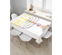 Прямоугольная скатерть JoyArty Красочный подсвечник из сатена tc_5863_120x145