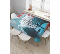 Прямоугольная скатерть JoyArty Кровавое облако из сатена tc_7624_120x145