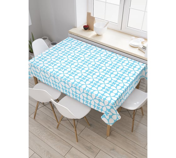 Прямоугольная скатерть JoyArty Крестовые кольца из сатена tc_29558_120x145 1