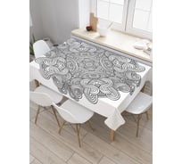 Прямоугольная скатерть JoyArty Облачное плетение из сатена tc_18614_120x145