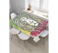 Прямоугольная скатерть JoyArty Львиные дреды из сатена tc_36081_120x145