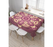 Прямоугольная скатерть JoyArty Мандала гармонии и удачи из сатена tc_36885_120x145