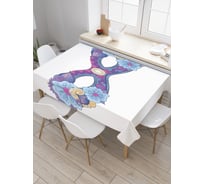 Прямоугольная скатерть JoyArty Маска с цветами из сатена tc_9458_120x145
