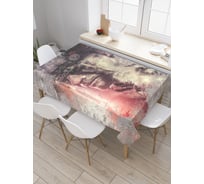 Прямоугольная скатерть JoyArty Одинокий индеец из сатена tc_20220_120x145