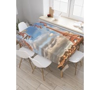 Прямоугольная скатерть JoyArty Осень в Париже из сатена tc_2292_120x145