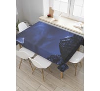 Прямоугольная скатерть JoyArty Луна над горами из сатена tc_38841_120x145