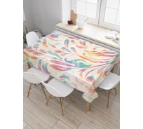 Прямоугольная скатерть JoyArty Красочные поиски из сатена tc_2922_120x145