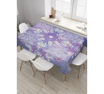 Прямоугольная скатерть JoyArty Крестовидный цветок из сатена tc_33887_120x145