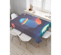 Прямоугольная скатерть JoyArty Ночной чужеземец из сатена tc_29403_120x145