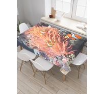 Прямоугольная скатерть JoyArty Красивые полосатики из сатена tc_21293_120x145