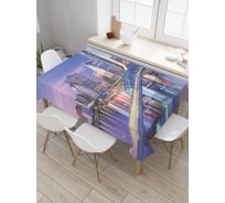 Прямоугольная скатерть JoyArty Ночной мост из сатена tc_36799_120x145