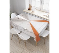 Прямоугольная скатерть JoyArty Новейший коридор из сатена tc_21662_120x145