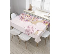 Прямоугольная скатерть JoyArty Любовь к бабочкам из сатена tc_31622_120x145